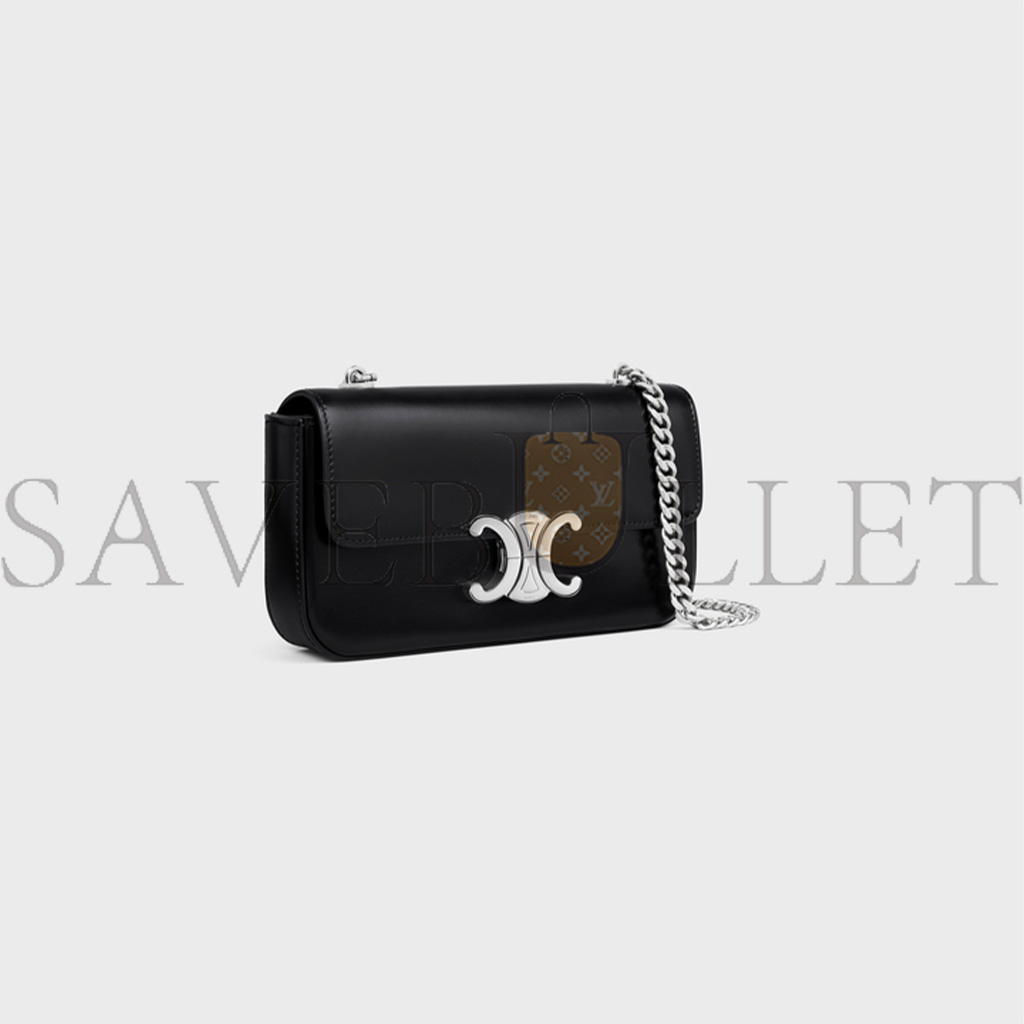 CELINE CHAIN SHOULDER BAG CLAUDE IN SHINY CALFSKIN 115203BF4.38SI (20.5*11.5*4cm)